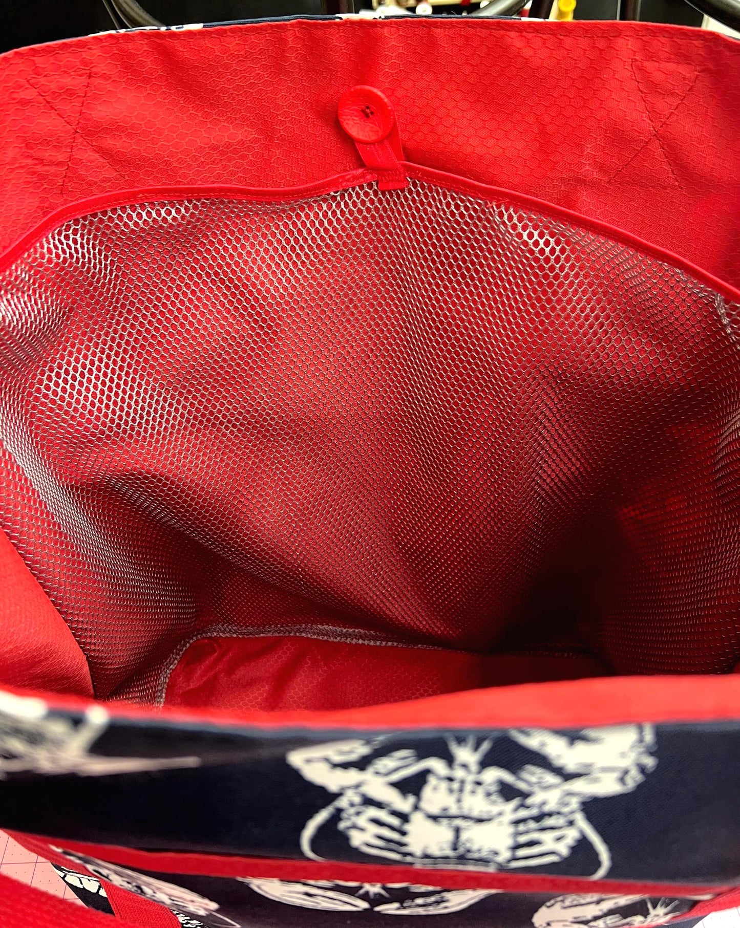 Lobster Print Oversized Beach Tote
