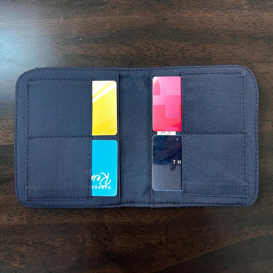Harris Tweed Passport Cover with Credit Card Slots Blackwatch Tartan