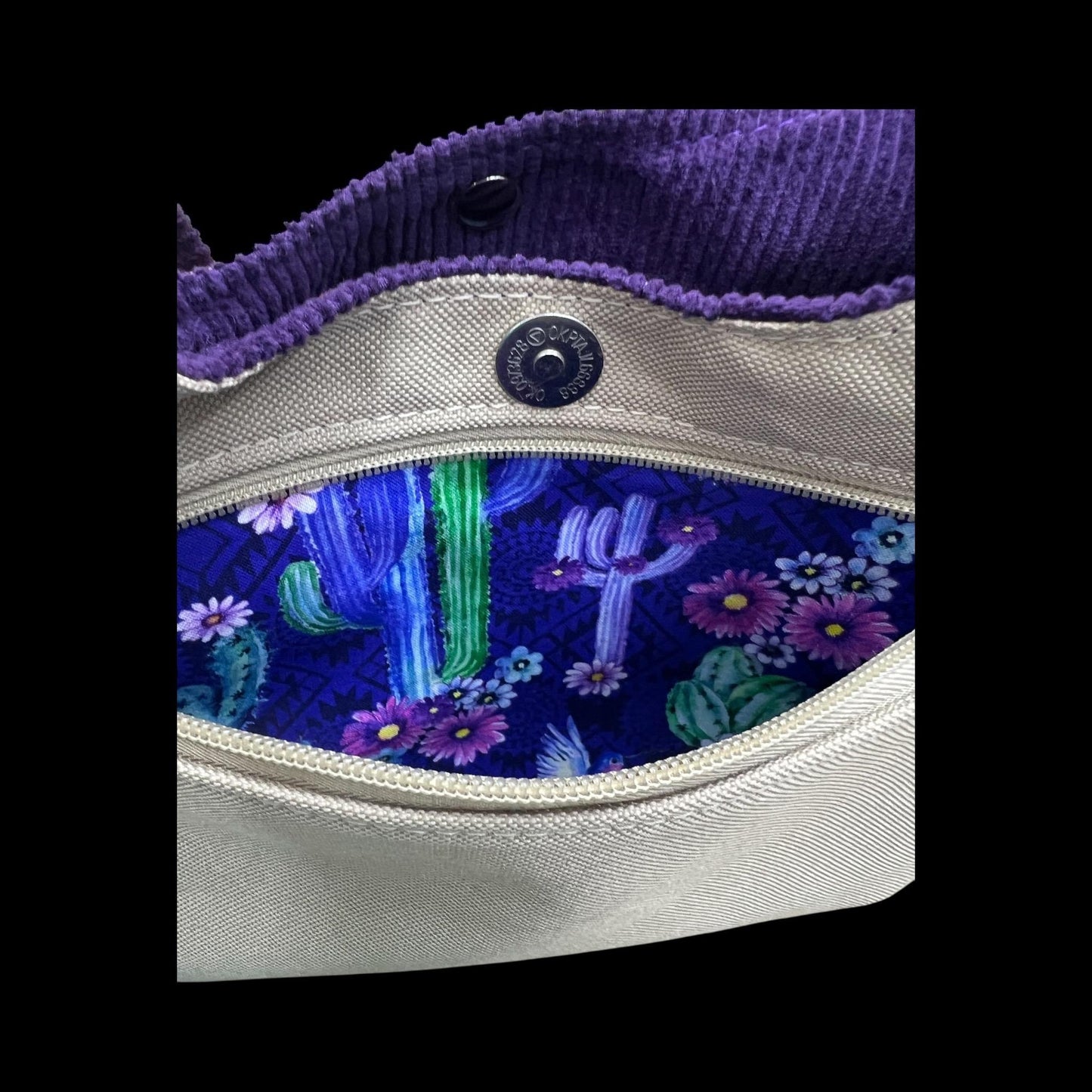 Crossbody Corduroy Hobo Bag