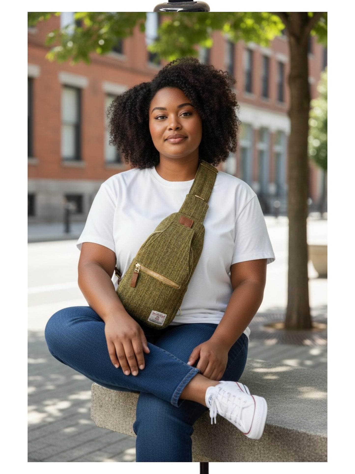 Harris Tweed Retro Sling Crossbody Purse