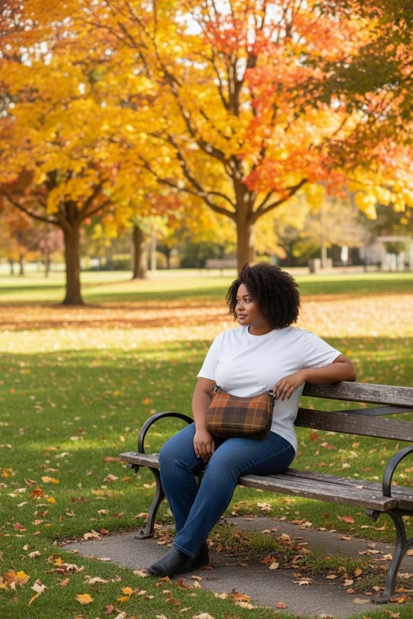 Harris Tweed Shoulder Bag with Detachable Strap Handbag Fall Fashion Gifts