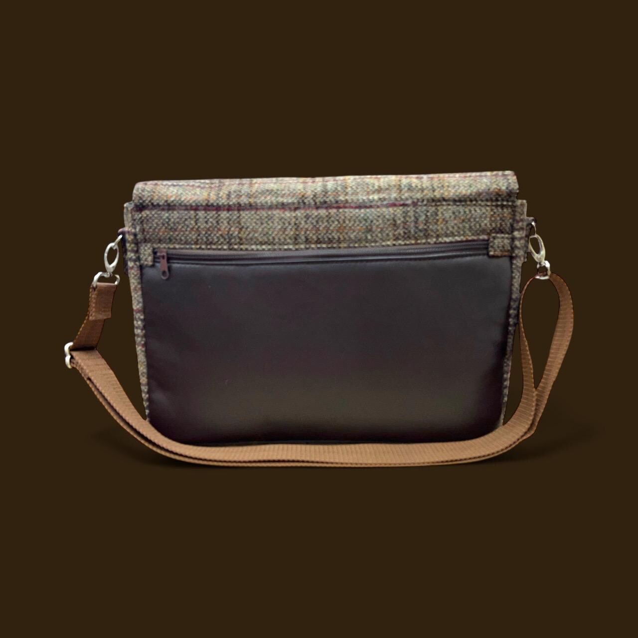 Harris Tweed Laptop Messenger Bag