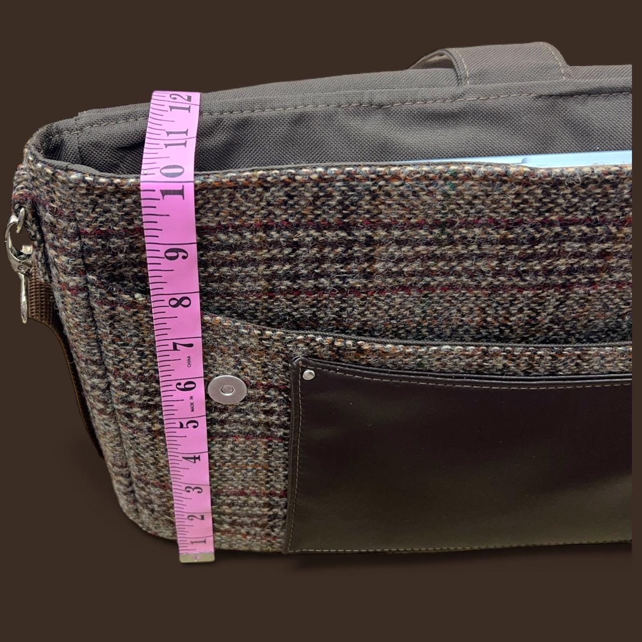 Harris Tweed Laptop Messenger Bag