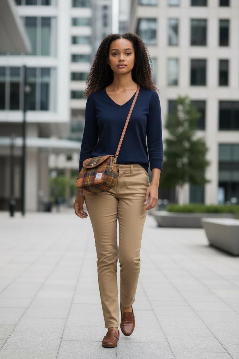 Crossbody Harris Tweed Glenwillow Saddle Bag Purse