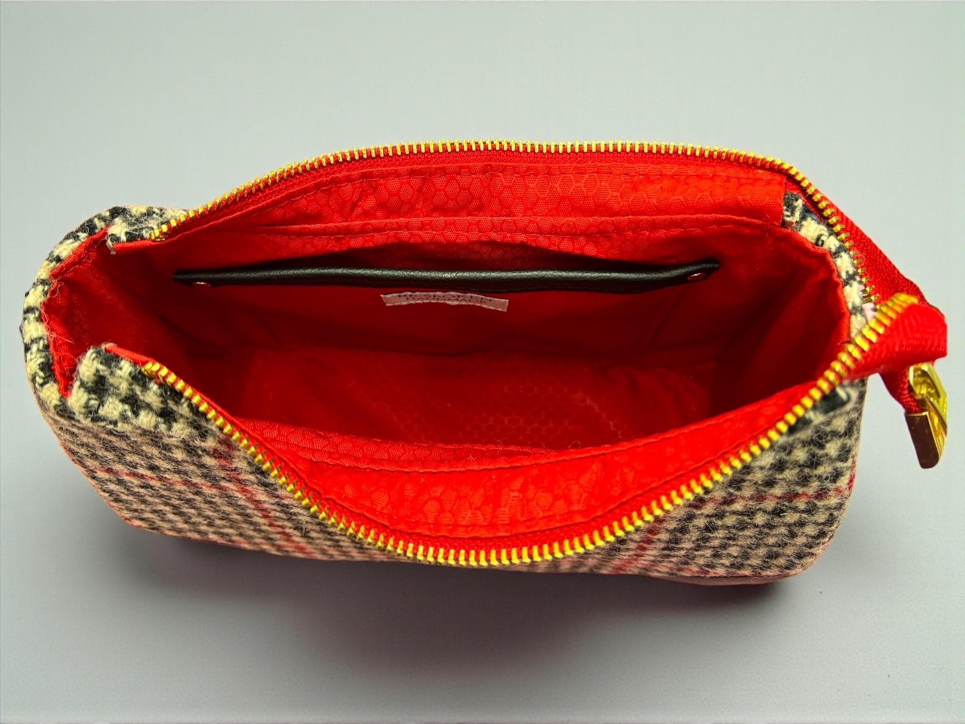 Harris Tweed Shoulder Bag with Leather Strap Handbag Fall Fashion Gifts