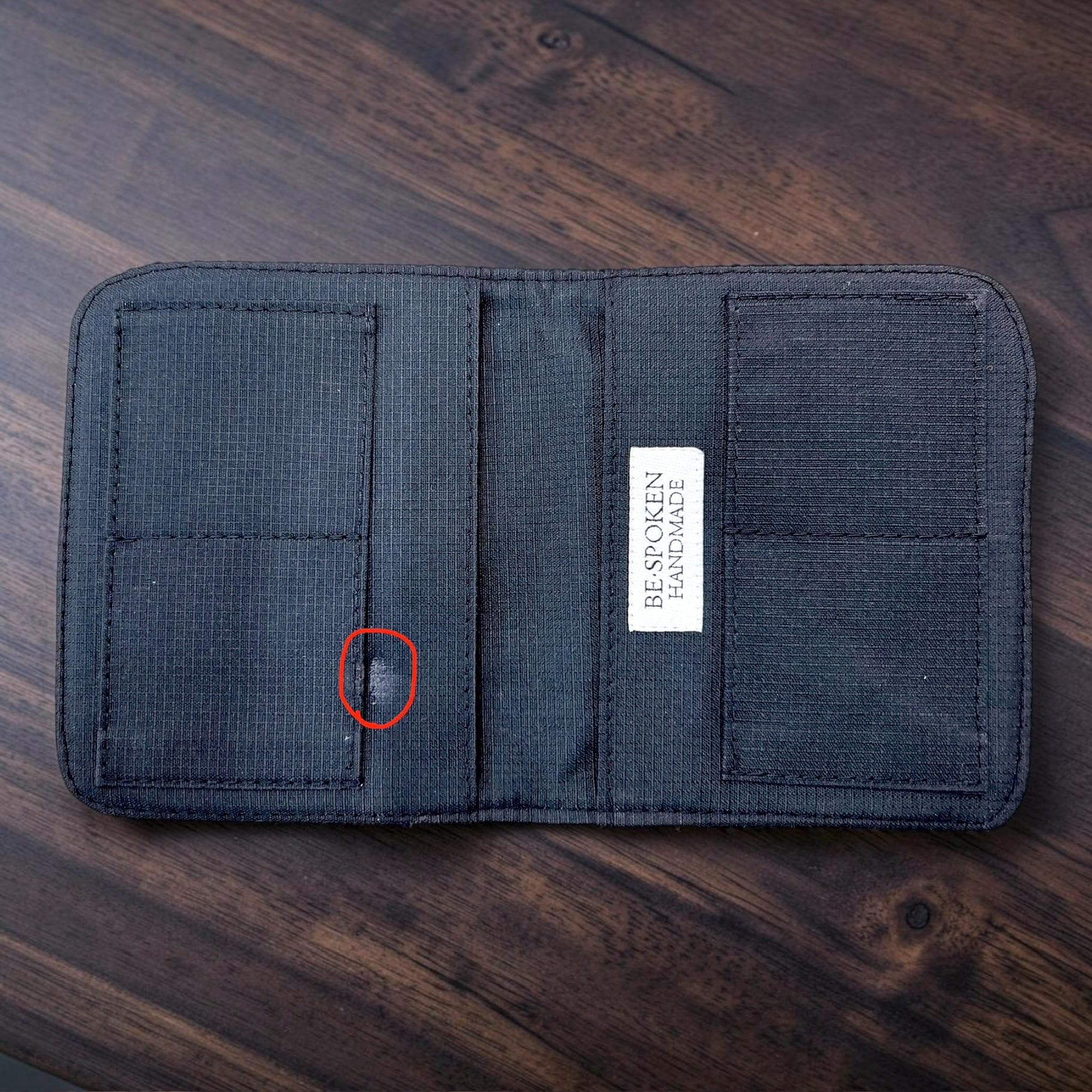 Harris Tweed Passport Cover with Credit Card Slots Blackwatch Tartan