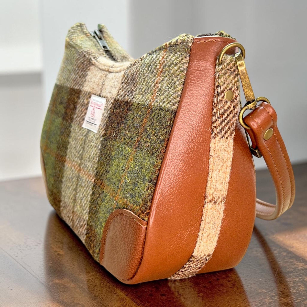 Harris Tweed Shoulder Bag with Detachable Strap Handbag Fall Fashion Gifts