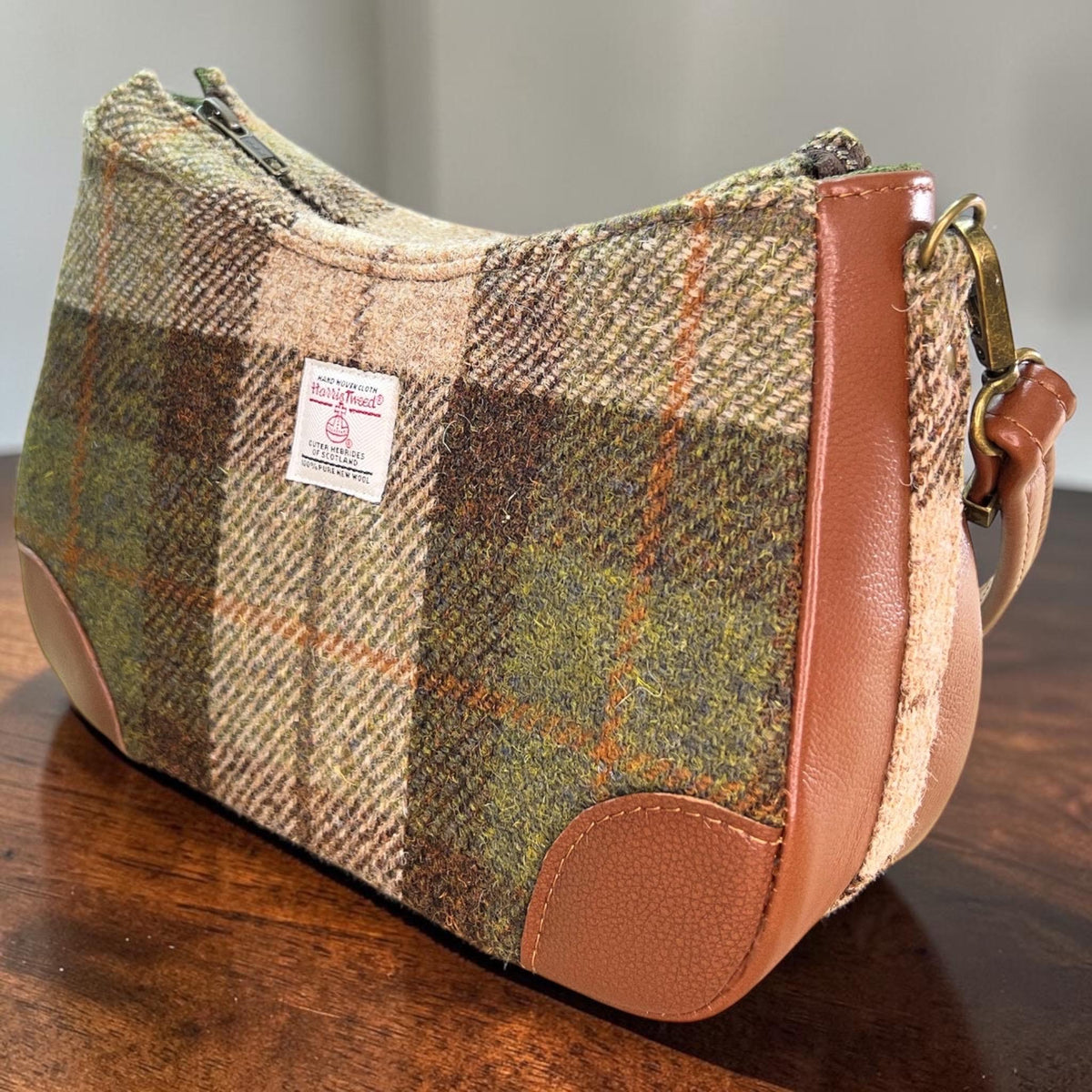 Harris Tweed Shoulder Bag with Detachable Strap Handbag Fall Fashion Gifts