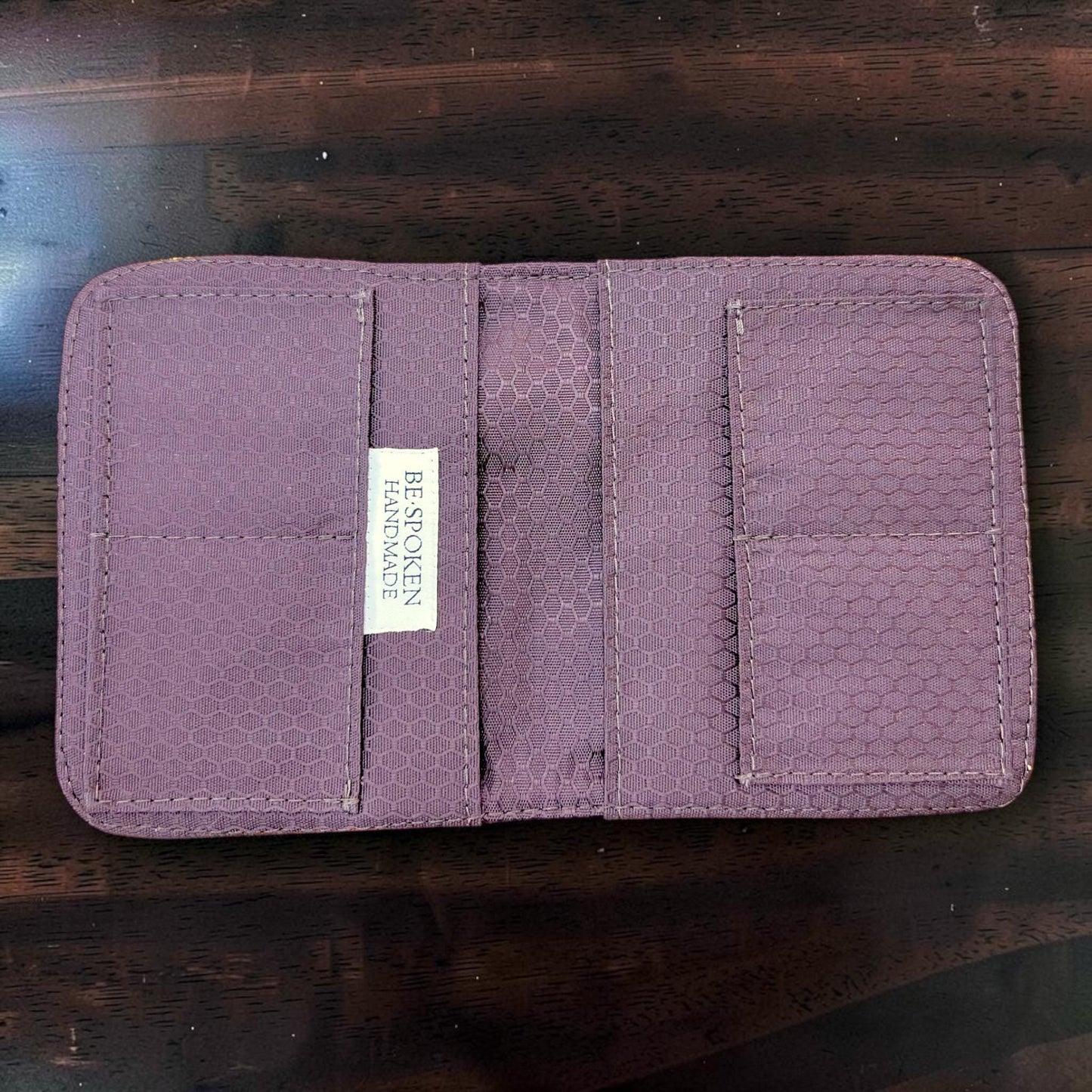 Harris Tweed Passport Cover with Credit Card Slots Rust Orange Brown