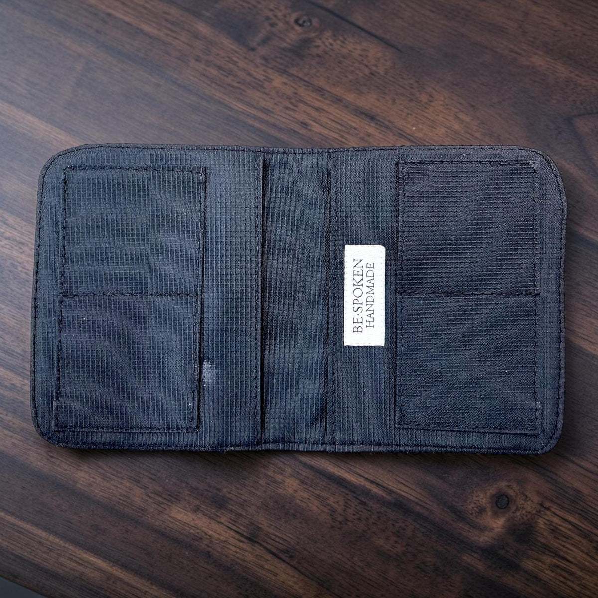 Harris Tweed Passport Cover with Credit Card Slots Blackwatch Tartan
