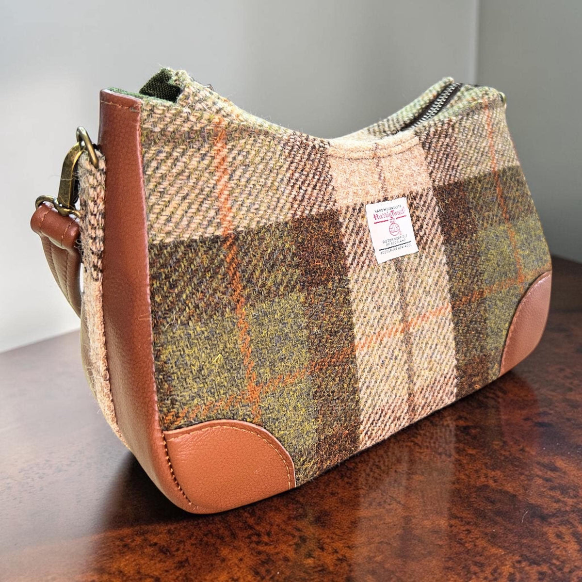 Harris Tweed Shoulder Bag with Detachable Strap Handbag Fall Fashion Gifts