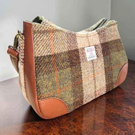 Harris Tweed Shoulder Bag with Detachable Strap Handbag Fall Fashion Gifts