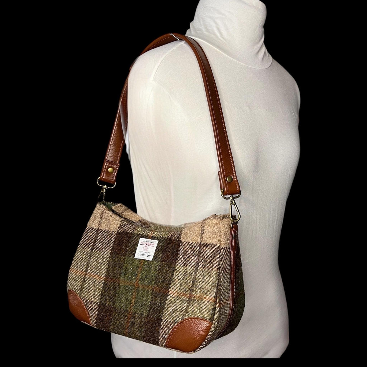 Harris Tweed Shoulder Bag with Detachable Strap Annabelle Handbag Fall Fashion Gifts