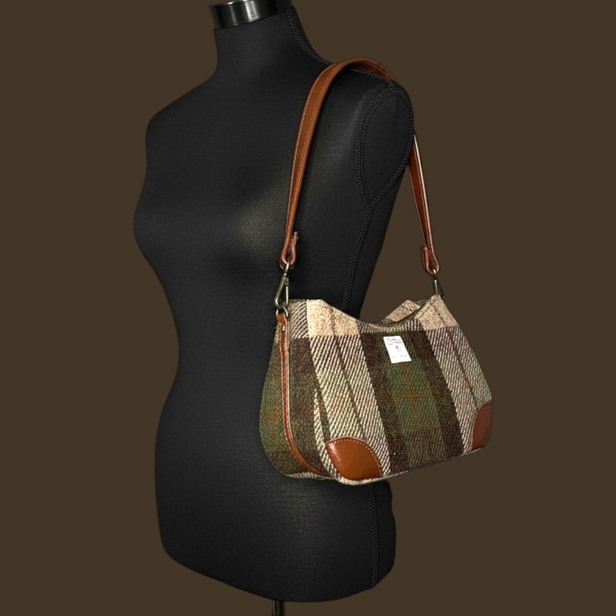 Harris Tweed Shoulder Bag with Detachable Strap Annabelle Handbag Fall Fashion Gifts
