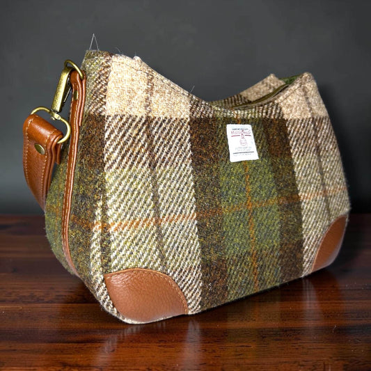 Harris Tweed Shoulder Bag with Detachable Strap Annabelle Handbag Fall Fashion Gifts
