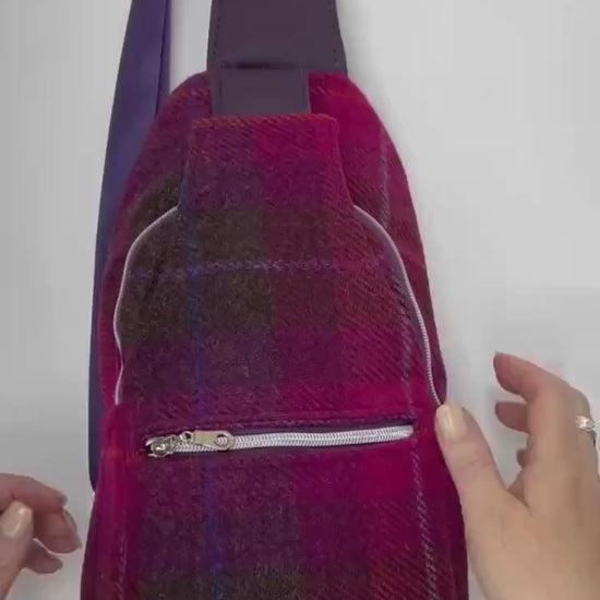 Harris Tweed Retro Sling Crossbody Purse